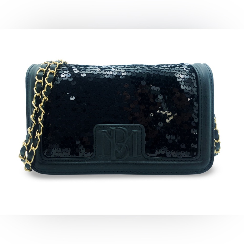 Black Sequin Badgley Mishka Shoulder Bag